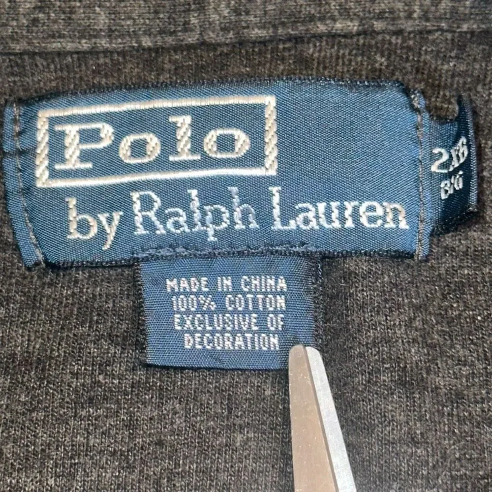 Polo Ralph Lauren Full Zip Hoodie Sweatshirt Ribbed